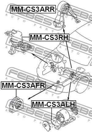 Подвеска MMCS3ALH Febest