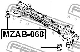 Сайлентблок рулевой рейки для Mazda Mazda 3 (BL) 2009-2013 MZAB068 Febest