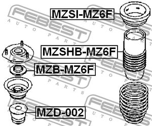 Амортизатор MZD002 Febest