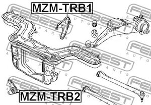 Подушка дифференциала (MAZDA TRIBUTE EP 2000-2007) MZMTRB2 Febest