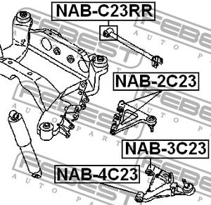 Подвеска NABC23RR Febest