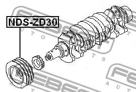 Ременный шкив NDSZD30 Febest