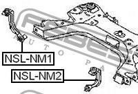 Тяга стабилизатора передняя левая (nissan micra ma NSLNM2 Febest
