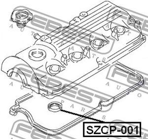 Прокладка свечного канала для Suzuki Wagon R+(MM) 2000-2008 SZCP001 Febest