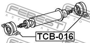 Подшипник подвесной для Toyota Corolla E10 1992-1997 TCB016 Febest