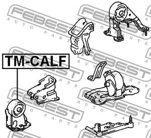 Опора двигателя передняя для Toyota Carina E 1992-1997 TMCALF Febest
