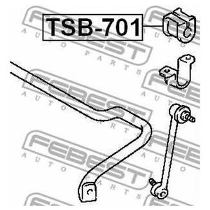 Деталь TSB701 Febest