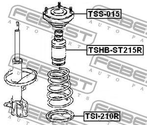 Пыльник заднего амортизатора TSHBST215R Febest