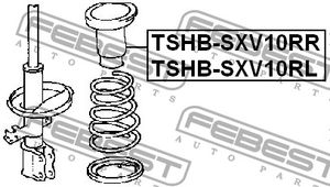 Пыльник амортизатора задний левый TOYOTA CAMRY SXV TSHBSXV10RL Febest