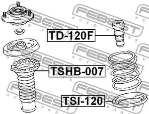 Проставка пружины нижняя TSI120 Febest