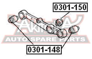 Сайлентблок заднего рычага для Honda Civic Aerodeck 1998-2000 0301150 Akitaka