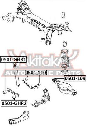 Сайлентблок тяги для Mazda Mazda 6 (GH) 2007-2013 0501ghr2 Akitaka
