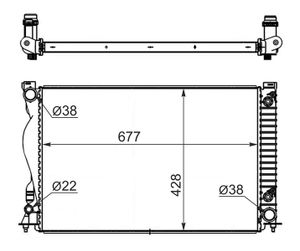 Радиатор охлаждения ad000605 Sat