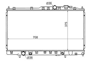 РАДИАТОР ДВС MMC GALANT/LEGNUM/GALANT USA 6A13 2.5 96-03 (MC0002-V6 / SAT) mc0002v6 Sat