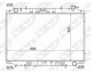 Радиатор охлаждения двигателя Nissan Vanette Serena ns0005d Sat