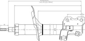 Стойка передняя NISSAN CEFIROMAXIMATINOINFINITII30I35 98-03 LH ST-54303-2Y985 st543032y985 Sat