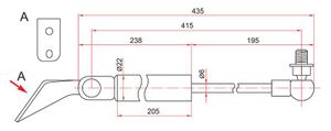 �Амортизатор крышки багажника Nissan Tiida, Nissan Tiida C11 04-10 ST-90450-EL00A ST90450EL00A Sat