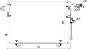 Радиатор кондиционера Audi A6 94-97 / 100 91-95 / S6 94-97 stad013940 Sat