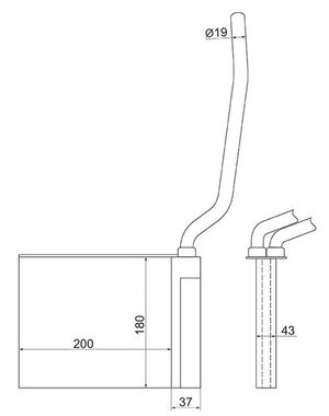 Радиатор печки STFDA53950 Sat