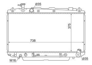 радиатор TY0004-ACA20-2R SAT ty0004aca202r Sat