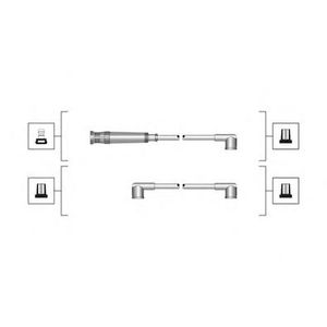 Комплект проводов зажигания 941319170050 Magneti Marelli