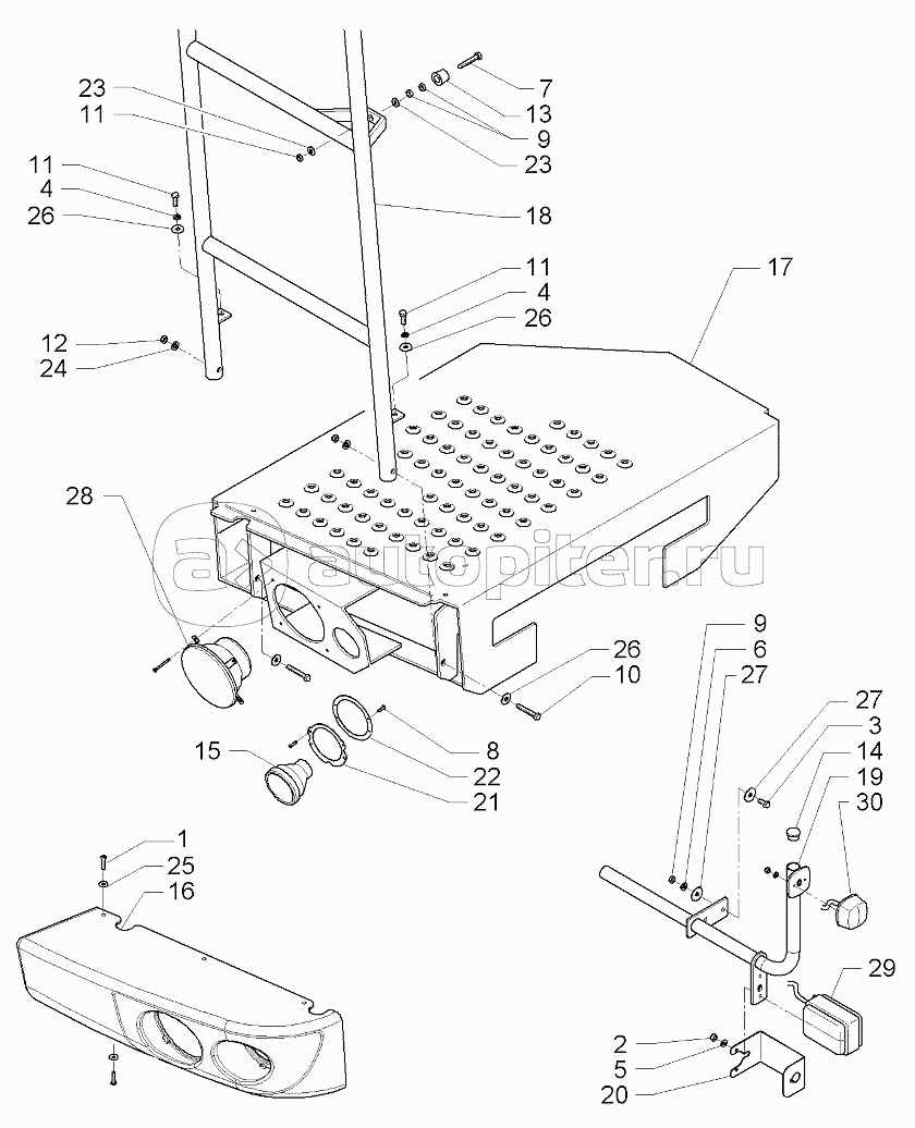 Platform Footboards Up To 563010043 /Autolevel 563410022