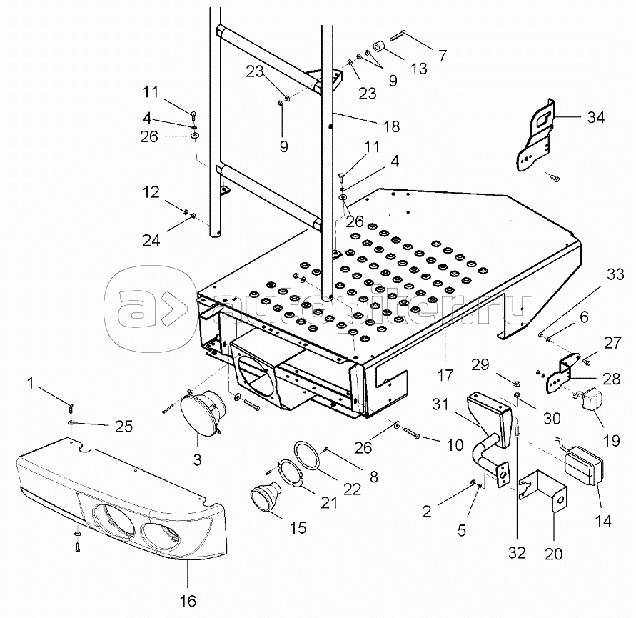 Platform Footboards From Serial Number 563010044 /Autolevel 5634100