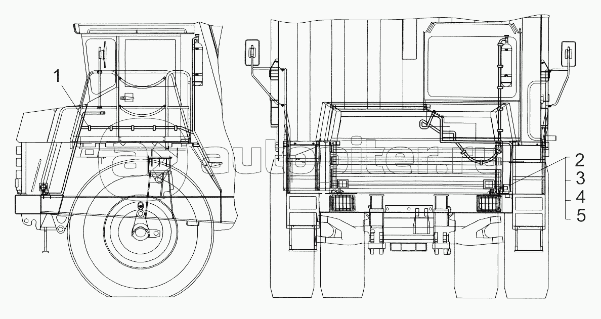 Монтаж электрооборудования системы пожаротушения по шасси;Mounting of electric equipment of fire extinguishing system over the chassis