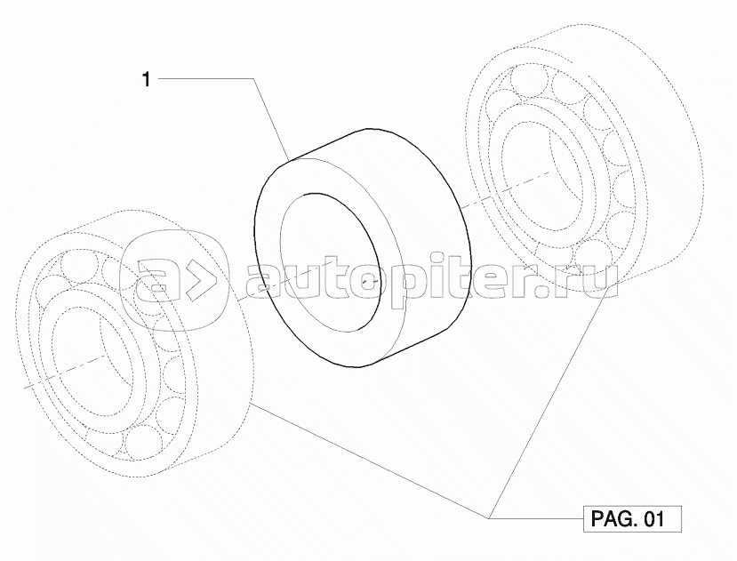 4WD FRONT AXLE WITH ACTIVE SUSPENSIONS - BEVEL GEAR PAIR