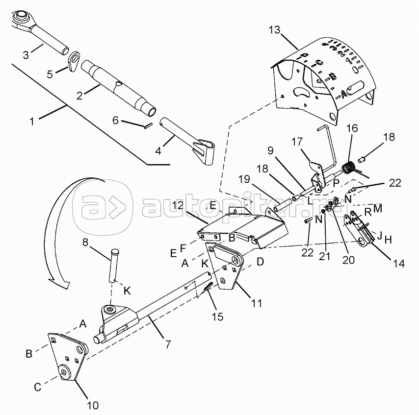 ADAPTER MECHANICAL CENTER LINK WITH FLOAT INDICATOR