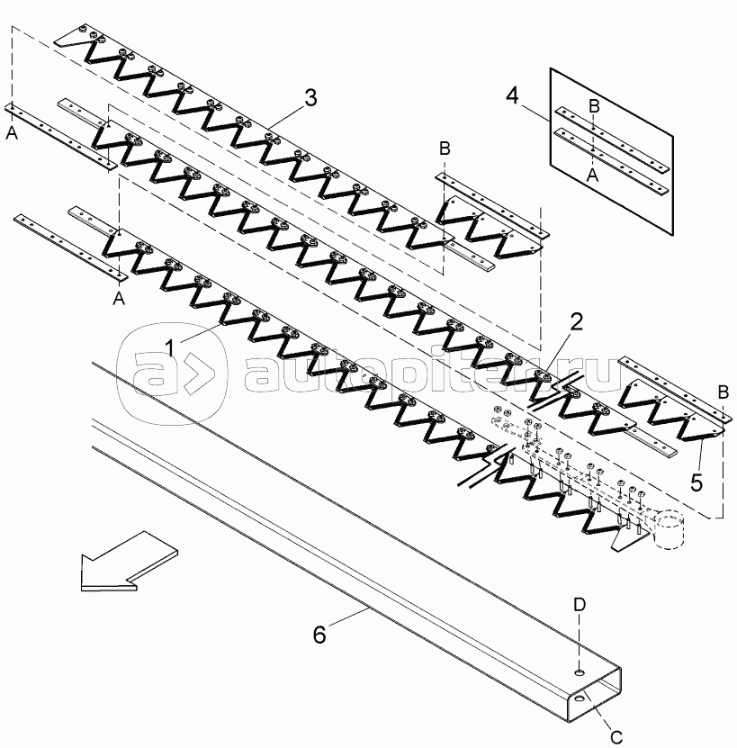 SEGMENTED SICKLES - SINGLE SICKLE HEADERS