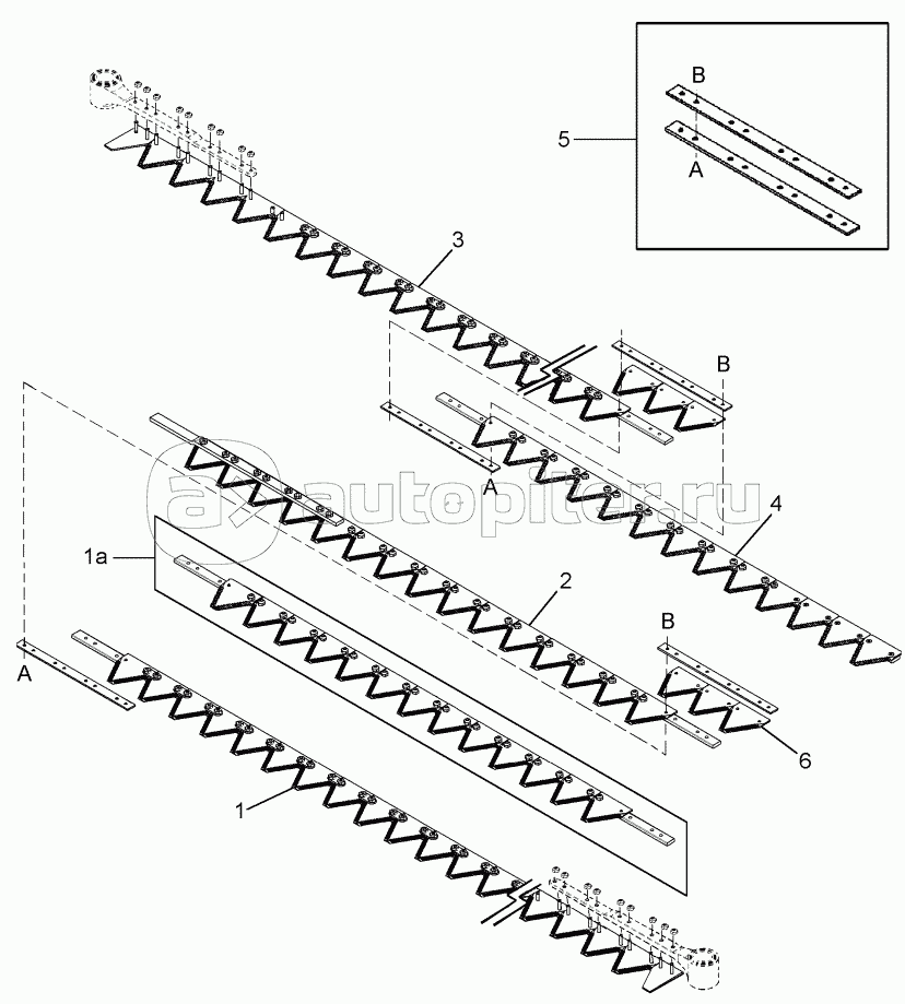SEGMENTED SICKLES - DOUBLE SICKLE HEADERS