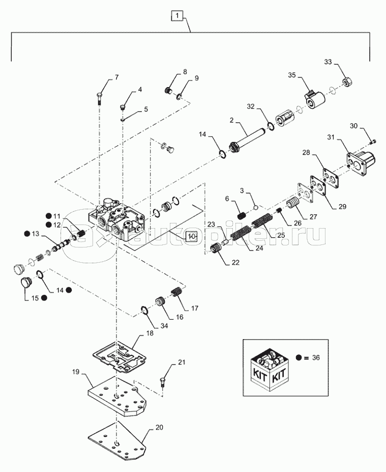 21.154.AL(02) - CONTROL VALVE, 2WD AND 4WD