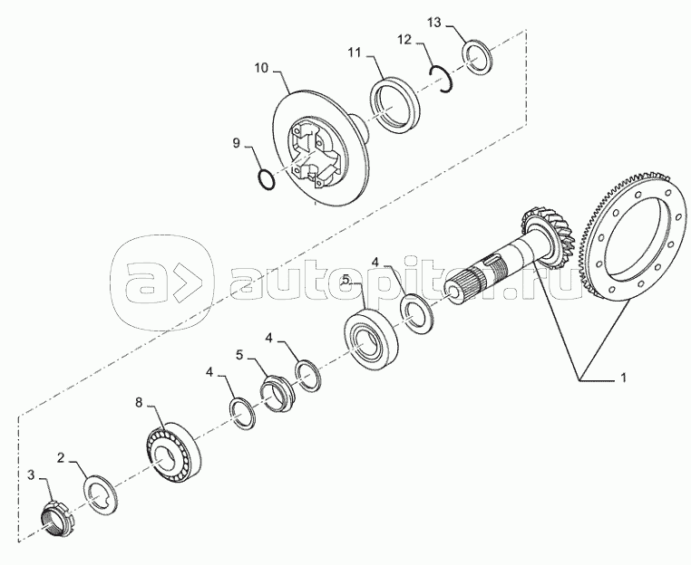 27.106.AA(01) - REAR AXLE, BEVEL GEAR SET