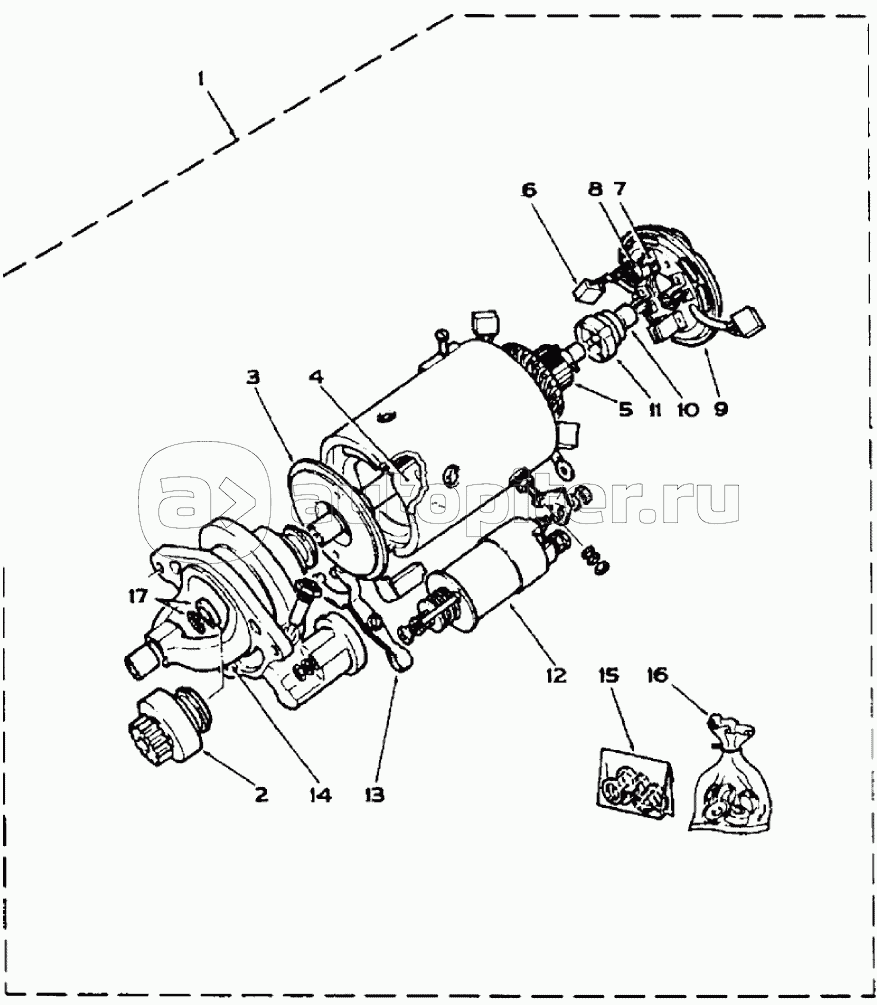 STARTER, 595SLE DBK0009001- 595LSP DBK0010001-, VERSION :LUCAS