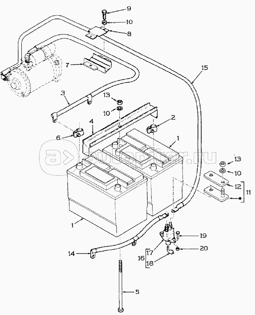 TWIN BATTERIES, CIRCUIT-BREAKER, 595SLE DBK0009001- 595LSP DBK0010001-