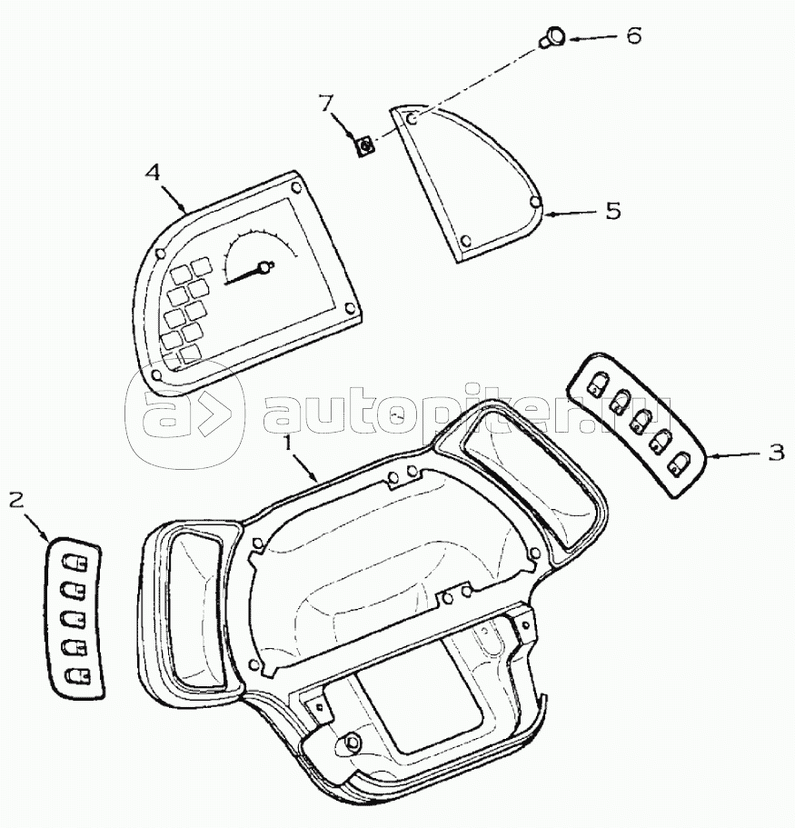FRONT INSTRUMENT PANEL, 595SLE DBK0009001- 595LSP DBK0010001-