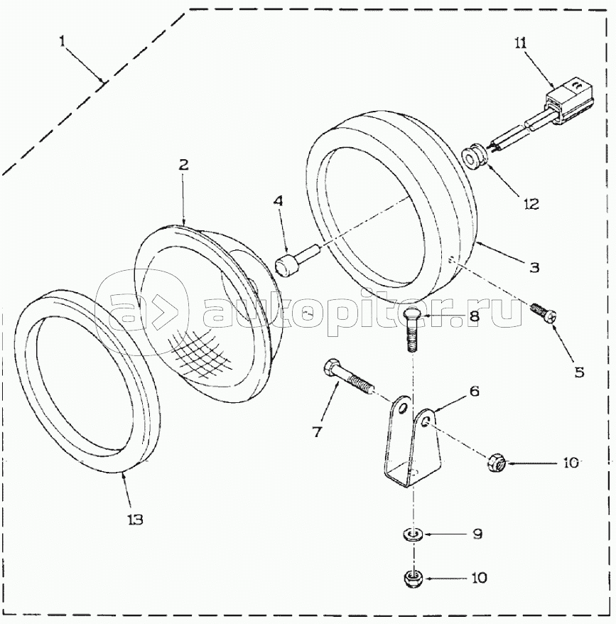 LAMP, WORK, REAR, 595SLE DBK0009001- 595LSP DBK0010001-