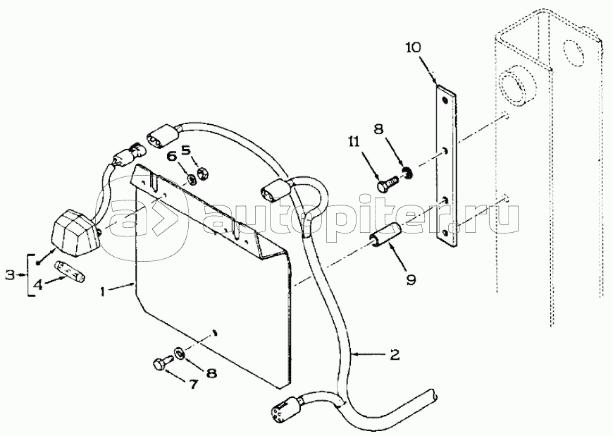 LICENCE PLATE, 595SLE DBK0009001- 595LSP DBK0010001-, SIDESHIFT VERSION