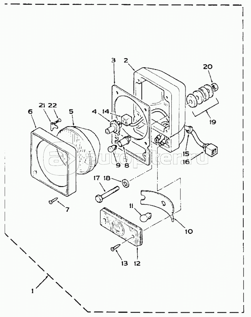 FRONT LIGHTS, CAB, 595SLE DBK0009001- 595LSP DBK0010001-