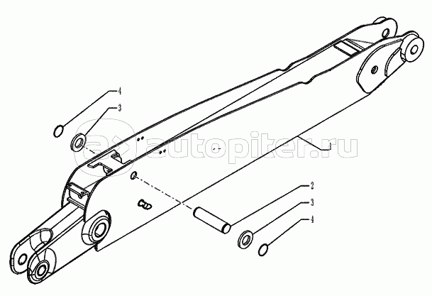 84.100.0303(01) BACKHOE WITH HED DIPPERSTICK (4.574.75M) TELESCOPIC DIPPER (VAR.742046)