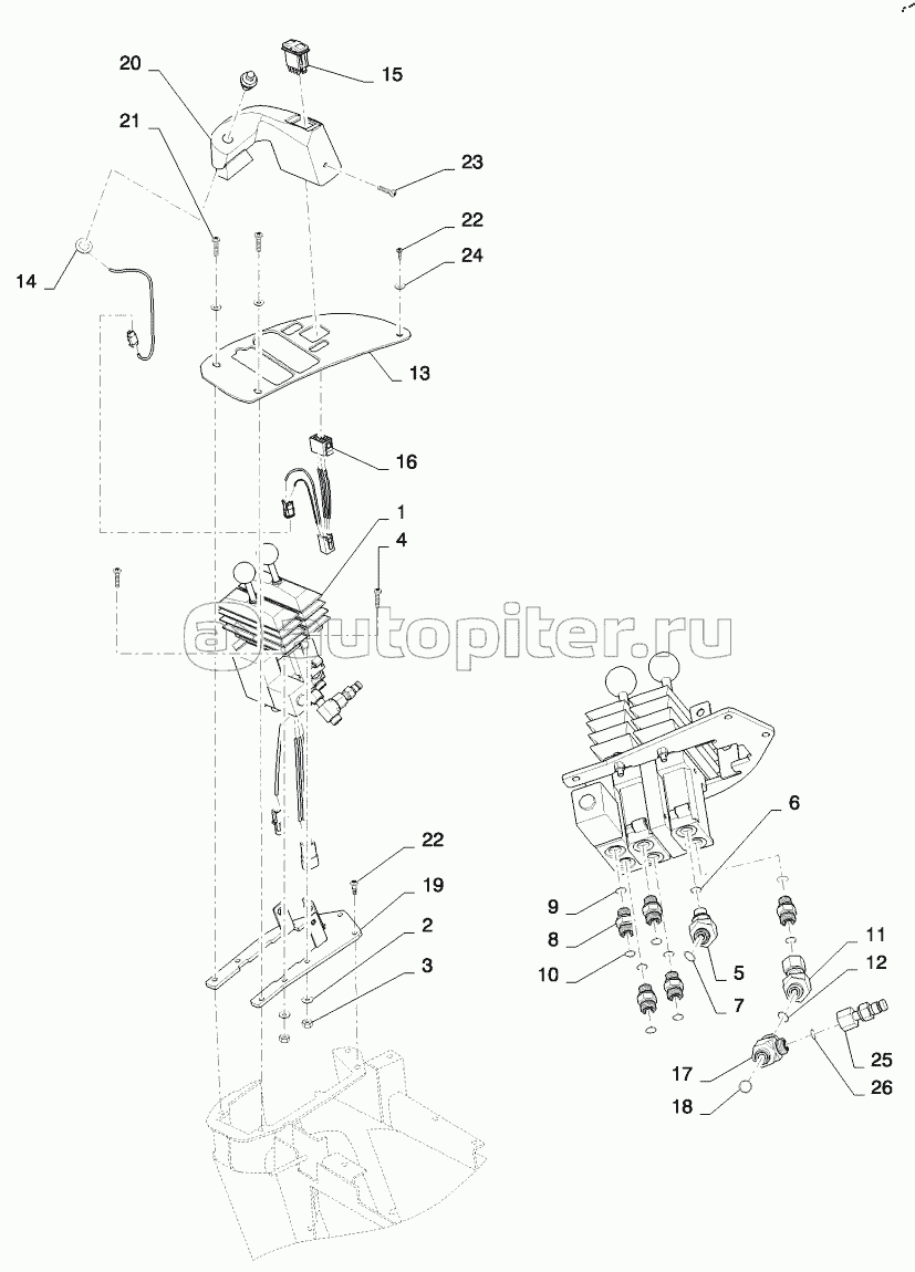 LOADER CONTROL - JOYSTICK CONTROL MOUNTING