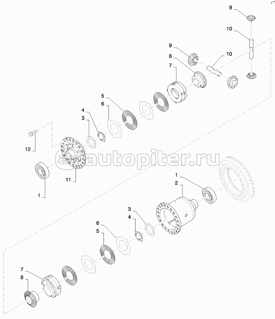 FRONT AND REAR AXLE DIFFERENTIAL 821 ONLY