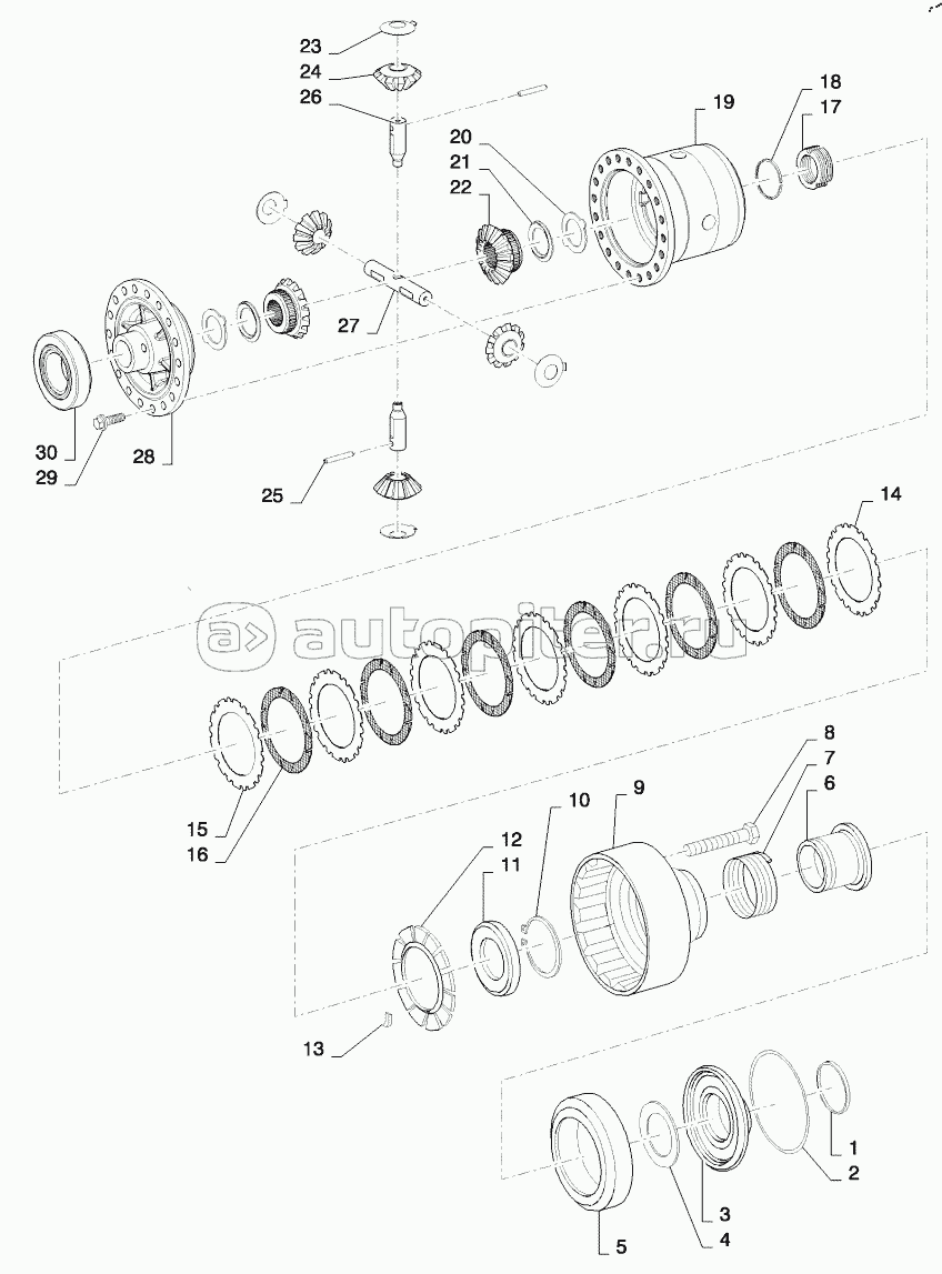 FRONT AXLE DIFFERENTIAL - LOCKING 821/921