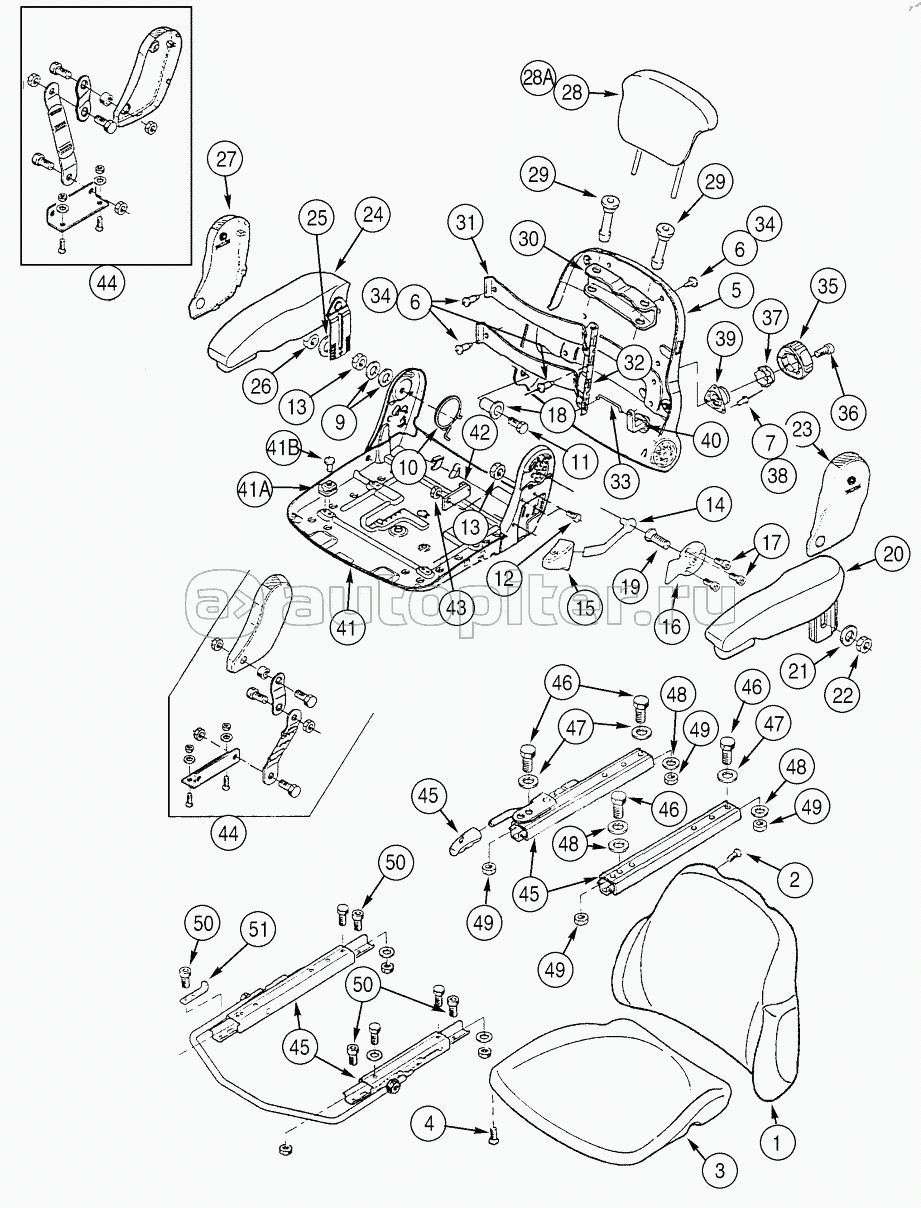 SEAT ASSY, MECHANICAL SUSPENSION - VINYL