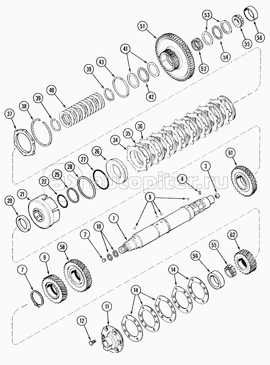SPEED TRANSMISSION - COUNTERSHAFT WITH CREEP SPEED