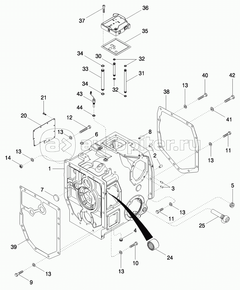 RANGE TRANSMISSION - HOUSING, TRANSMISSION BSN AJB0355338