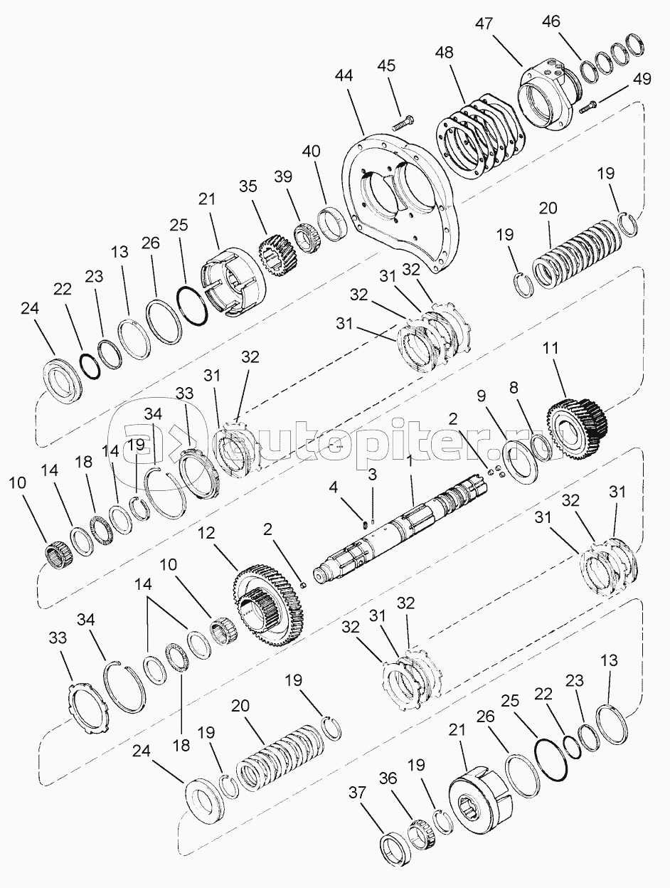 RANGE TRANSMISSION - INPUT SHAFT, TRANSMISSION BSN AJB0361241