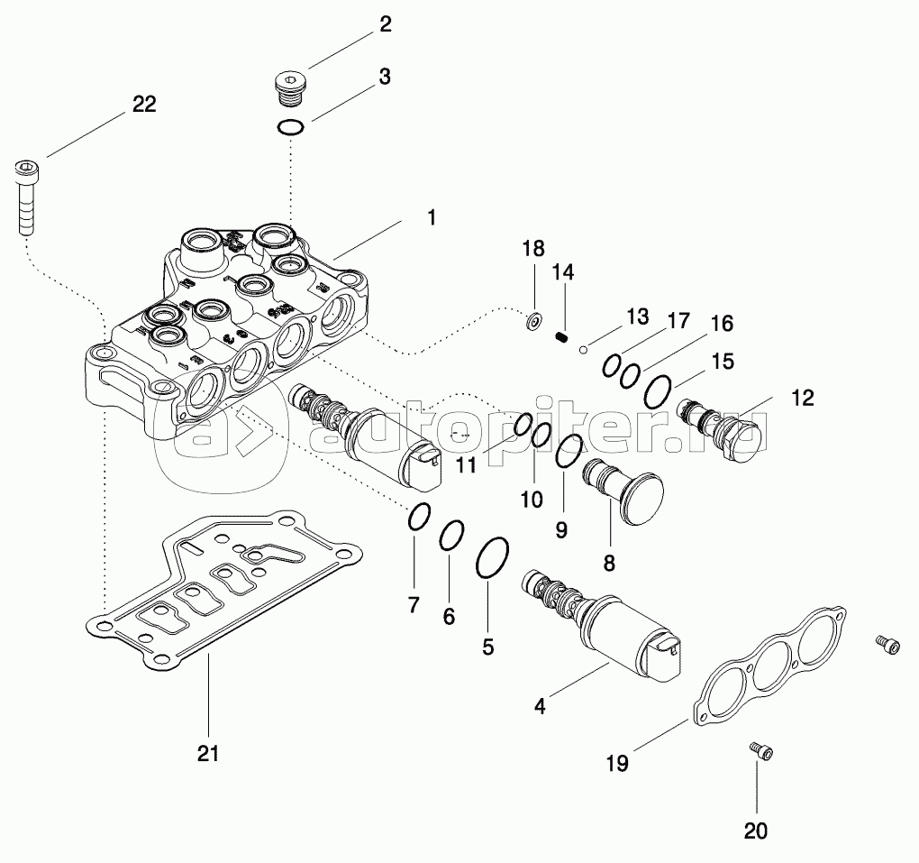 VALVE ASSEMBLY - TRANSMISSION CONTROL (450721A2)