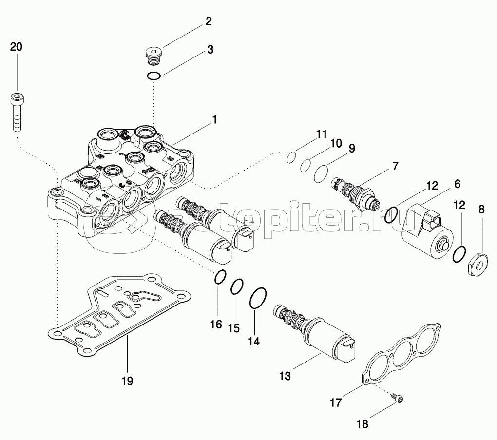 VALVE ASSEMBLY - TRANSMISSION CONTROL (450728A2)